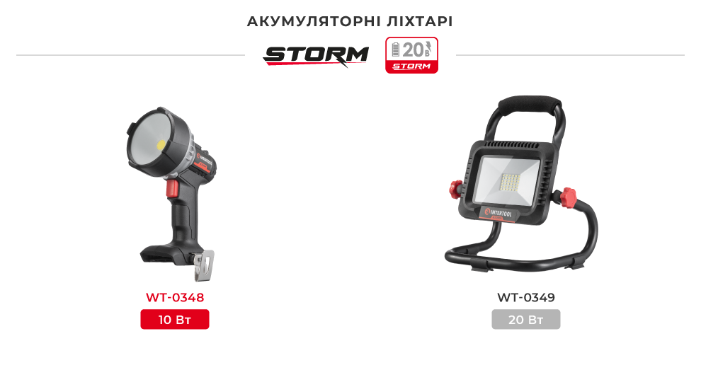 Лінійка ліхтарів 20В