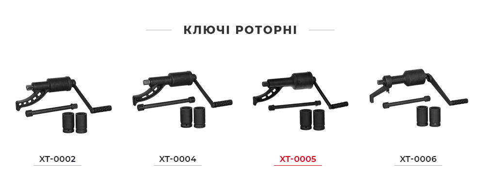 Лінійка роторних балонних ключів