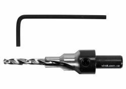 Свердло конфірматне по дереву YATO Ø= 4/6 мм, хвостовик Ø= 8 мм, з 6-гран. ключем [25/250]