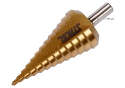 Свердло конічне ступінчасте титанове по металу STHOR : Ø= 4-39 мм HSS 4241, [10/40]