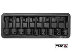 Набір насадок викруткових ударних YATO : TORX T20-T70. квадрат- 1/2