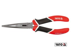 Щипці видовжені плоскі YATO : CrV, L= 160 мм [6/60]