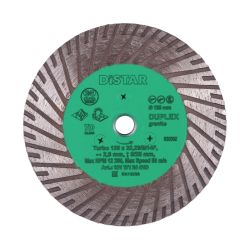 Круг алмазний вiдрiзний Distar Turbo 125x2,8x8/25x22,23/M14F Duplex