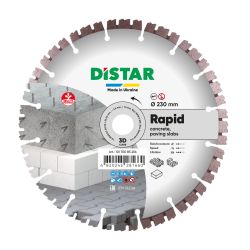 Круг алмазний вiдрiзний Distar 1A1RSS/C3 230x2,4/1,5x10x22,23-16 HIT Rapid