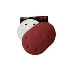 Шліфкруг з отв. 215мм Р-60, липучка, (5шт.) для шліфмаш. SZB-225FV-2 (жираф)