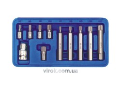 Насадки викруткові (біта) VOREL Cr-V. на тріщатку 