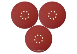 Круг шліфувальний з наждачн. паперу з липучкою YATO: Ø= 225мм, Р100, до YT-82340 і YT-82350, 3шт[60]