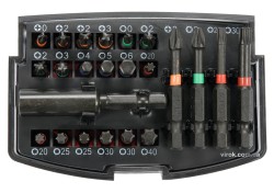 Набір насадок викруткових ударних YATO з тримачем : 1/4