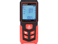 Дальномір лазерний YATO з LCD- дисплеєм дальн- 100м, похибка ±2мм, виміри площі і об'єму живл- 2-ААА