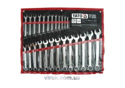 Ключі ріжково накидні YATO : М= 6-32 мм, Набір 25 шт. САТИН [3]