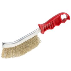 Щітка по металу вузька з пласт. ручкою, вигнута