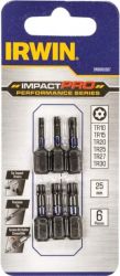 Біти IMPACT PRO 1/4"/25мм, комплект TR10, TR15, TR20, TR25, TR27, TR30, IRWIN