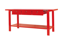 Верстак слюсарний з трьома ящиками 2600х640х865 мм