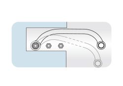 Ключ накидний стартерний 13 х 15 мм