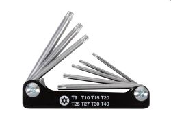 Набір Torx 8 од. шестигранників (Т 9-Т40) з отвором в ручці  KINGTONY 20318PR