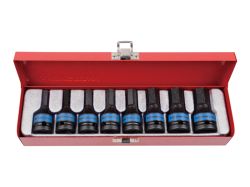 Набір бит HEX 1/2" ударных 8 одиниць (5-19 мм) KING TONY