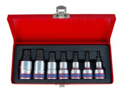 Набір біт в головці SPLINE 7 одиниць KING TONY