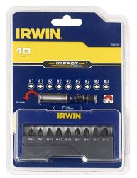 Набір біт с магнітним тримачем 10 шт.,  IRWIN