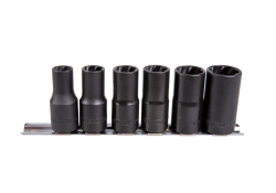 Набір головок 6 одиниць 10 - 19 мм для зняття пошкоджених гайок