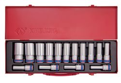 Набір головок 1/2" 6-гранн. довгих 15 одиниць