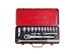 Набір головок 1/2" 16 одиниць 6-ти гранних