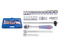 Набір головок 08-32 мм, 24 предмета,1/2" 12-гран