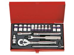 Набір головок 1/4" 18 одиниць (4-12 мм)