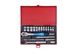 Набір інструментів 19 одиниць з головками 1/4"