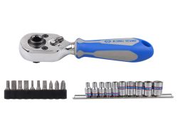 Набір головок і біт з трищіткою 21 одиниць 1/4"