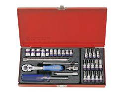 Набір головок 31 одиниць 1/4" (4-13 мм)