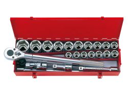 Набір головок з приладдям 3/4" 23 одиниць