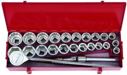 Набір головок 3/4" 25 одиниць 22-50 мм 7/8"-2" ( 6-гранн, 12-гранн.)