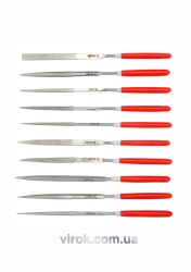 Надфіль алмазний YATO, l= 140/50 мм, b= 3 мм,-Набір-. 10 шт. [12/120]