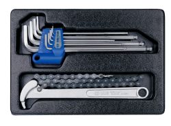 Набір шестигранників Г-подібних та з'ємник масляних фільтрів, ложемент, 10 одиниць