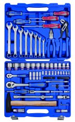 Набір інструментів 77 одиниць 1/4"+1/2"