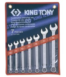 Набір ключів ріжково-накидних 7од (10-19мм)