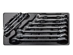 Набор ключей комби с трещоткой 10 ед. в ложементе