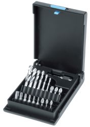 Набір свердлових біт, 3-10 мм, 19 предметів, пластиковий кейс VOLKEL 67424
