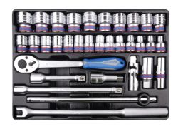 Набір торцевих головок 1/2" 33 одиниць з принаддям