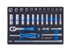 Набір головок 1/4" 31 одиниць 6-ти гранних