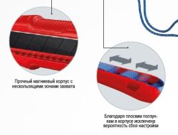 Ніж універсальний з сегментним лезом, висувний 90 10 165 ВК