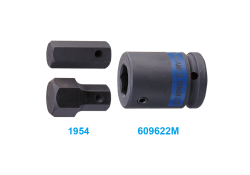 Перехідник ударний 3/4">22 мм, з гвинтовим фіксатором