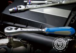 Трещітка 1/4", 90 зубців, флажкова з кнопкою. IP51.