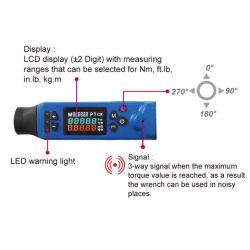Ключ дінамометричний 1/2", 40-200 Нм