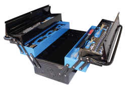 Набір інструментів в ящику 82 одиниць (плоскогубці, пасатижі, головки, трищітки, біти, викрутки)