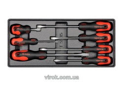 Вклад до інструментальної шафи YATO, набір плоских викруток 7шт. [8]