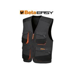 7907G XL-SLEEVELESS WORK JACKET, GREY