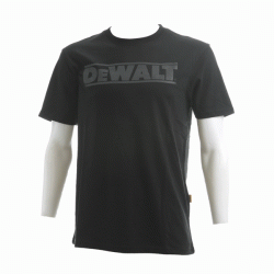 Футболка Dewalt Oxide Tee чорна розмір L Суміш полікоттона (65% поліефір/35% бавовна) Вишивка задньо