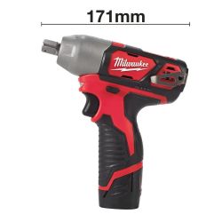 Гайкокрут акумуляторний 1/2" MILWAUKEE, M12 BIW12-0, 138Нм