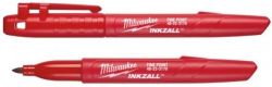 Маркер для будмайданчика InkZAll MILWAUKEE, тонкий, червоний